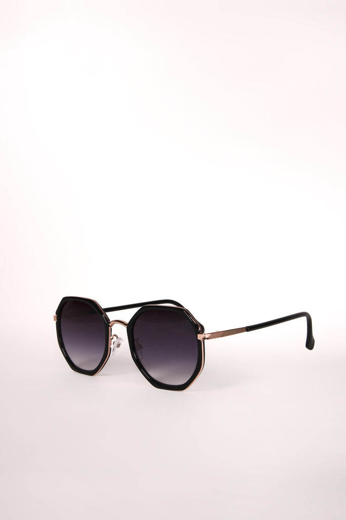 Octagonal Ombre Noir Sunglasses