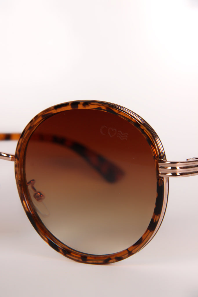 Oval Ombre Tortoise Sunglasses