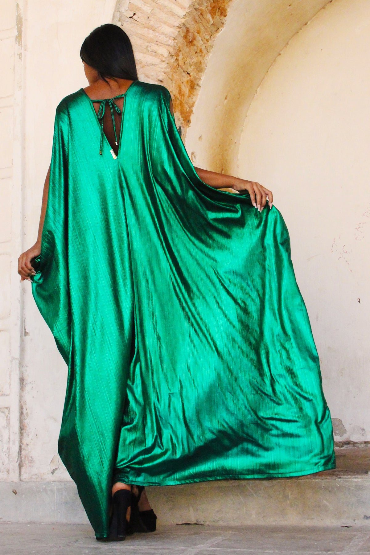 SHORT KAFTAN WITH CUFF EMERALD'S ORBIT