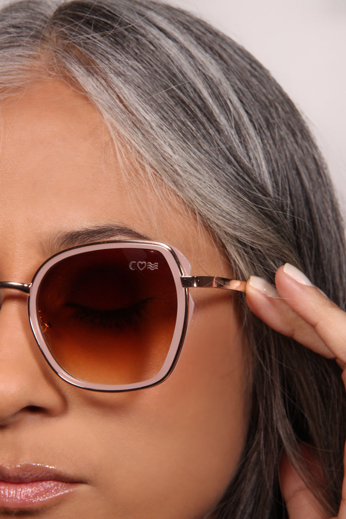 Retro Ombre Blush Sunglasses