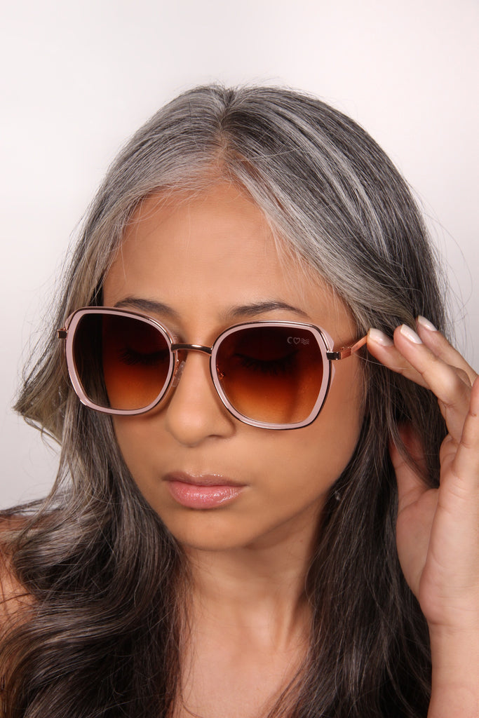 Retro Ombre Blush Sunglasses