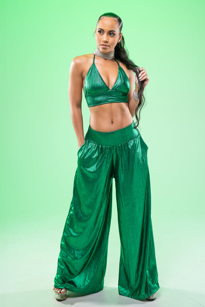 Alma Emerald Pants Set