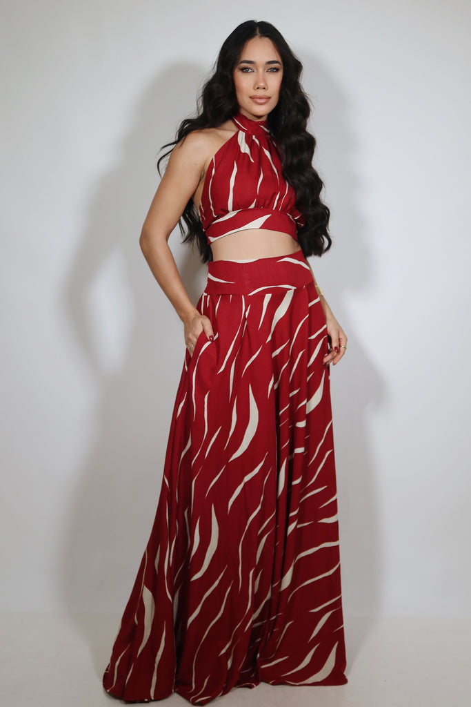 Red Moon Queen Skirt Set