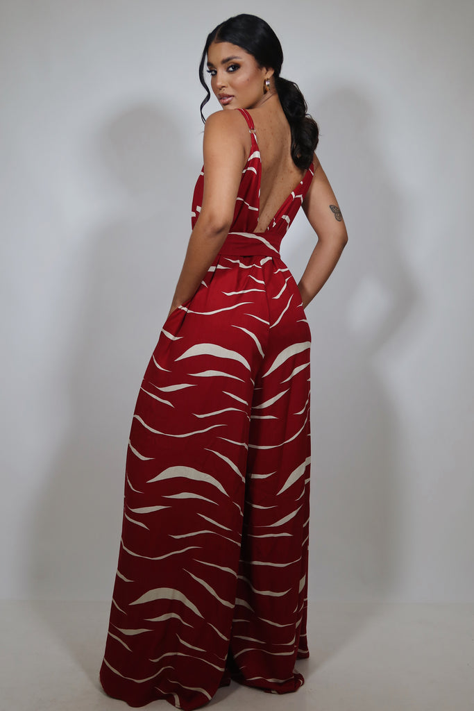 Red Moon Extra Wide Leg Jumper
