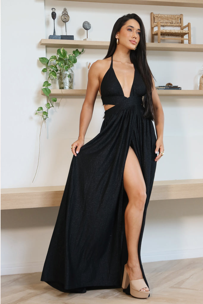 Warrior Black Shimmer Dress