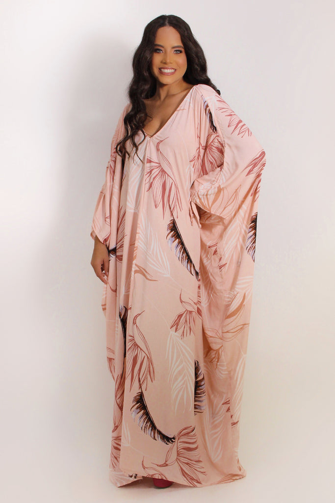 Blushing Feathers Kaftan