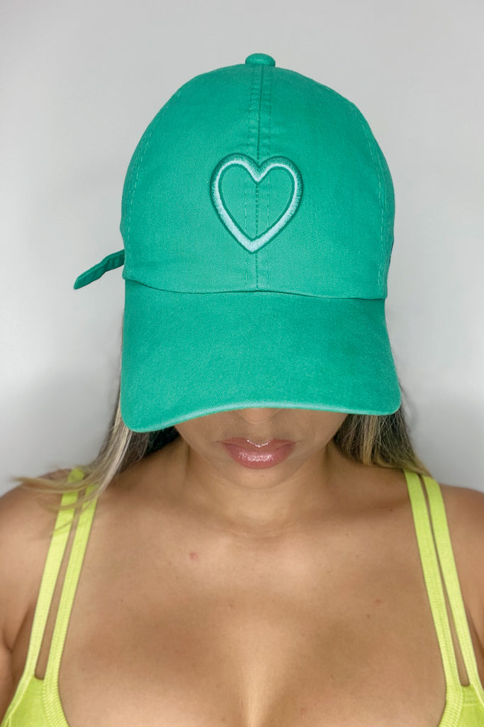 Kelly Green Love  Hat